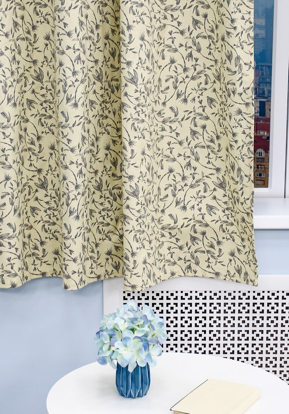 Штора кухонная Чистый хлопок шир.  580, рис. 2