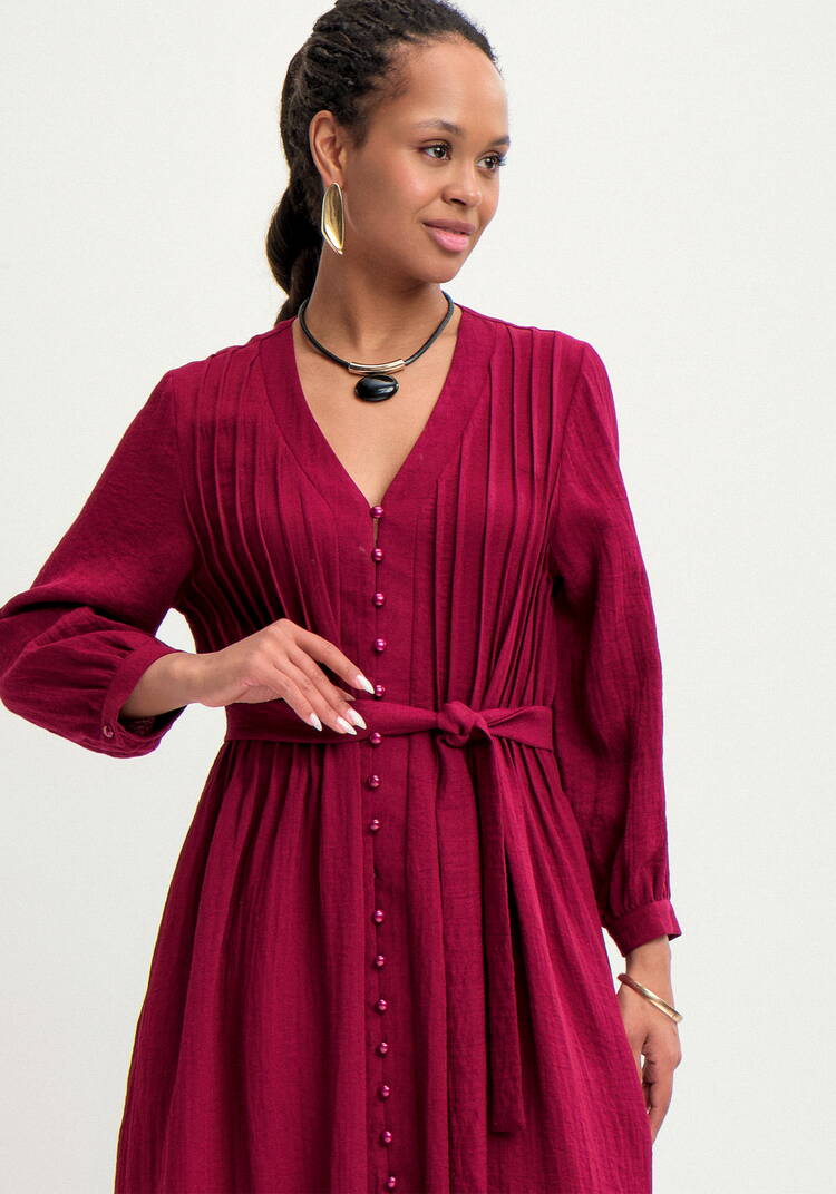 Платье с пуговицами по планке Эмили шир.  750, рис. 10