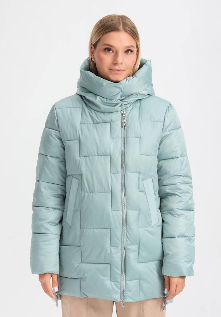 Куртка из мерцающей ткани с капюшоном шир.  750, рис. 12