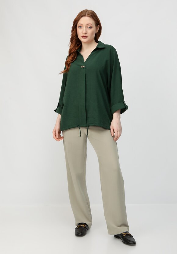 Блуза с патой на рукавах шир.  580, рис. 31