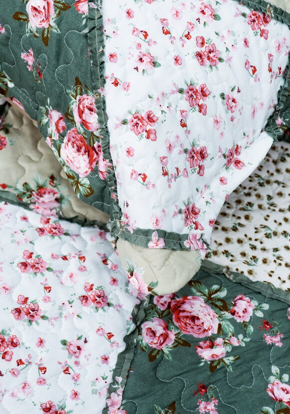 Покрывало с наволочками Печворк шир.  580, рис. 5