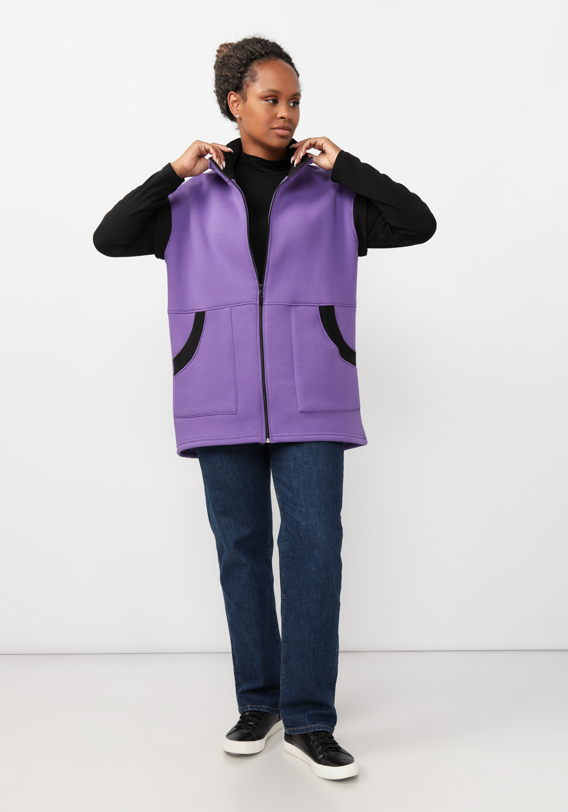 Женский жилет "Исидора" NATALI, цвет фиолетовый, размер 64 - фото 8