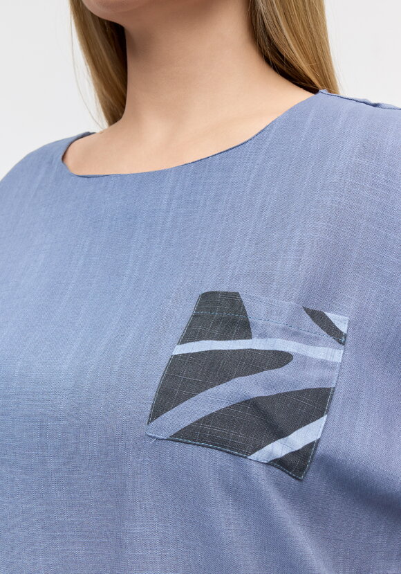 Костюм из вискозы: блуза с юбкой шир.  580, рис. 6