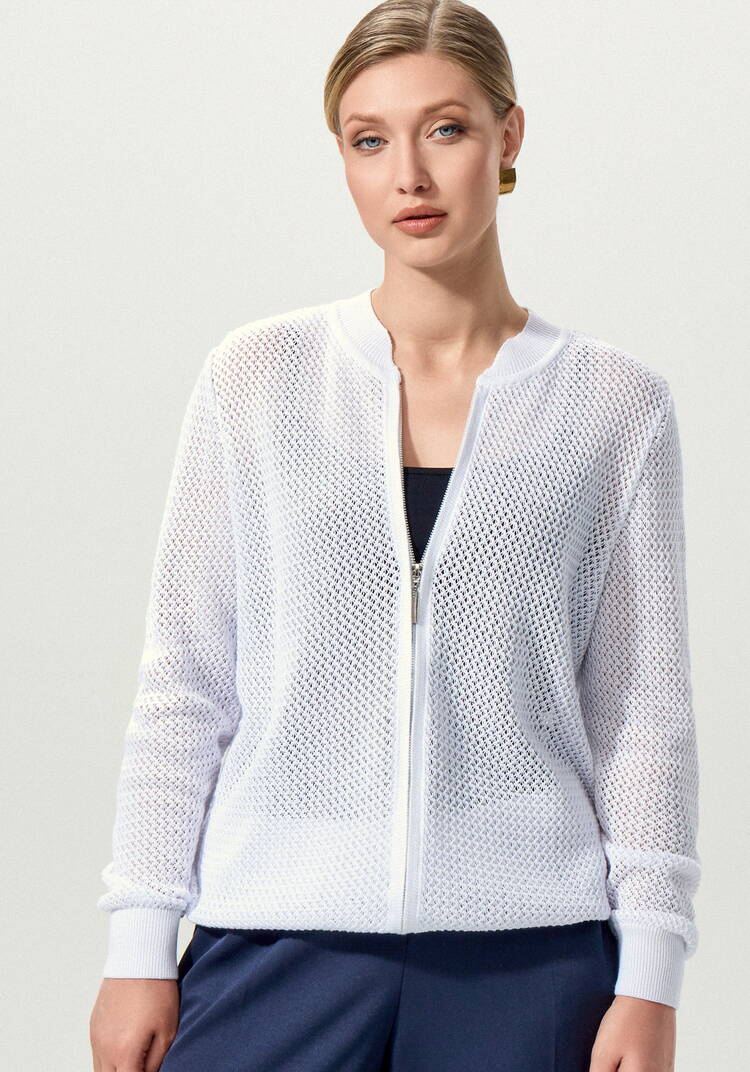 Бомбер ажурный на свободу движения шир.  750, рис. 18