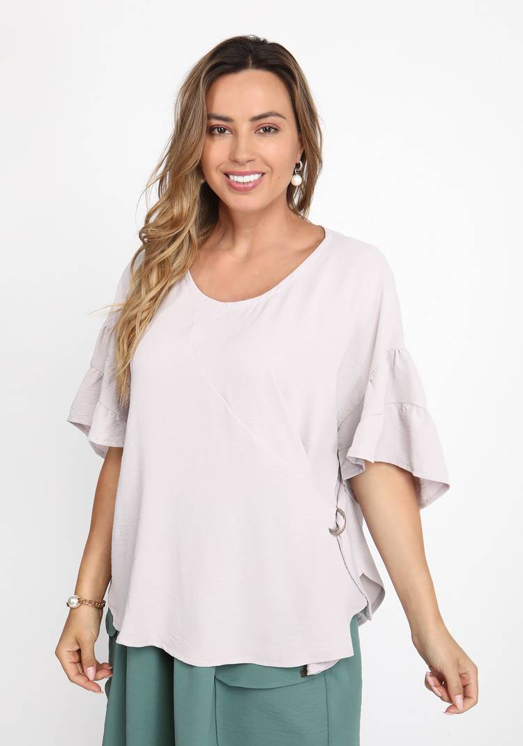 Блуза с регулируемым поясом шир.  750, рис. 6