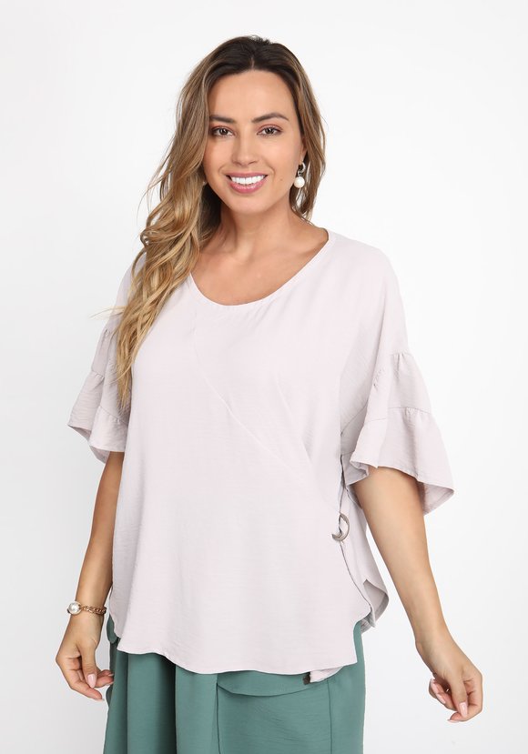 Блуза с регулируемым поясом шир.  580, рис. 6