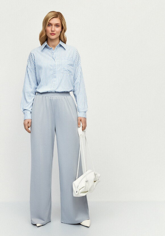 Брюки широкие трикотажные шир.  580, рис. 1