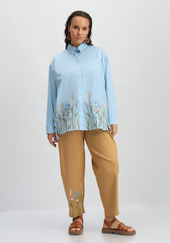 Рубашка с вышивкой по низу шир.  580, рис. 11