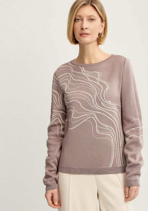 Джемпер с абстрактным рисунком Волны шир.  580, рис. 22