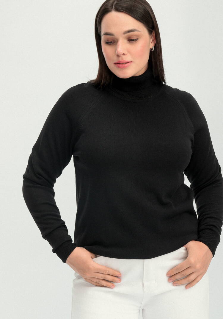 Джемпер прямого силуэта с высоким воротом шир.  750, рис. 33