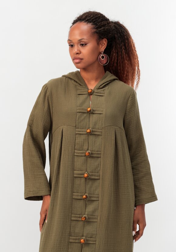 Кардиган удлиненный с капюшоном шир.  580, рис. 2