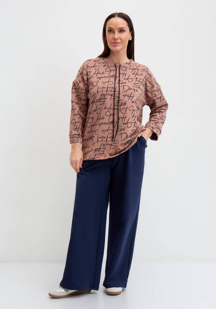 Свитшот с обтачкой на кулиске шир.  750, рис. 8