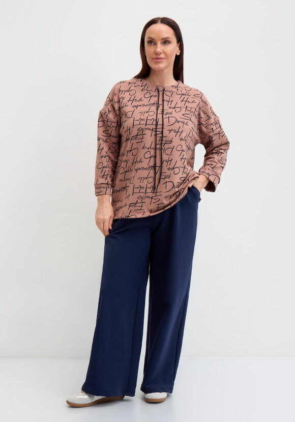 Свитшот с обтачкой на кулиске шир.  580, рис. 8