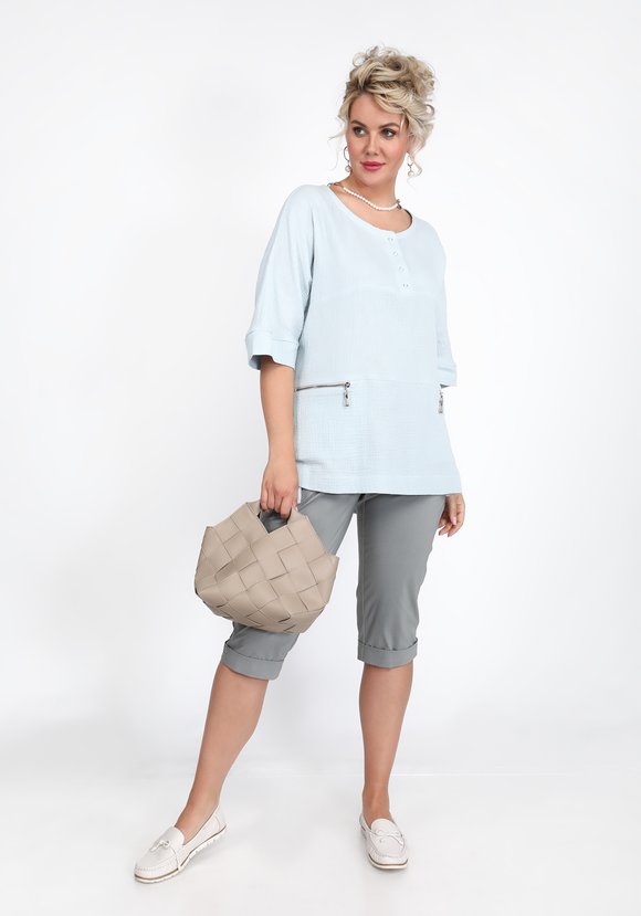 Блуза с карманами на молнии шир.  580, рис. 8