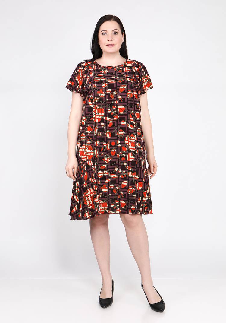 Платье с воланами по низу и на плечах шир.  750, рис. 5