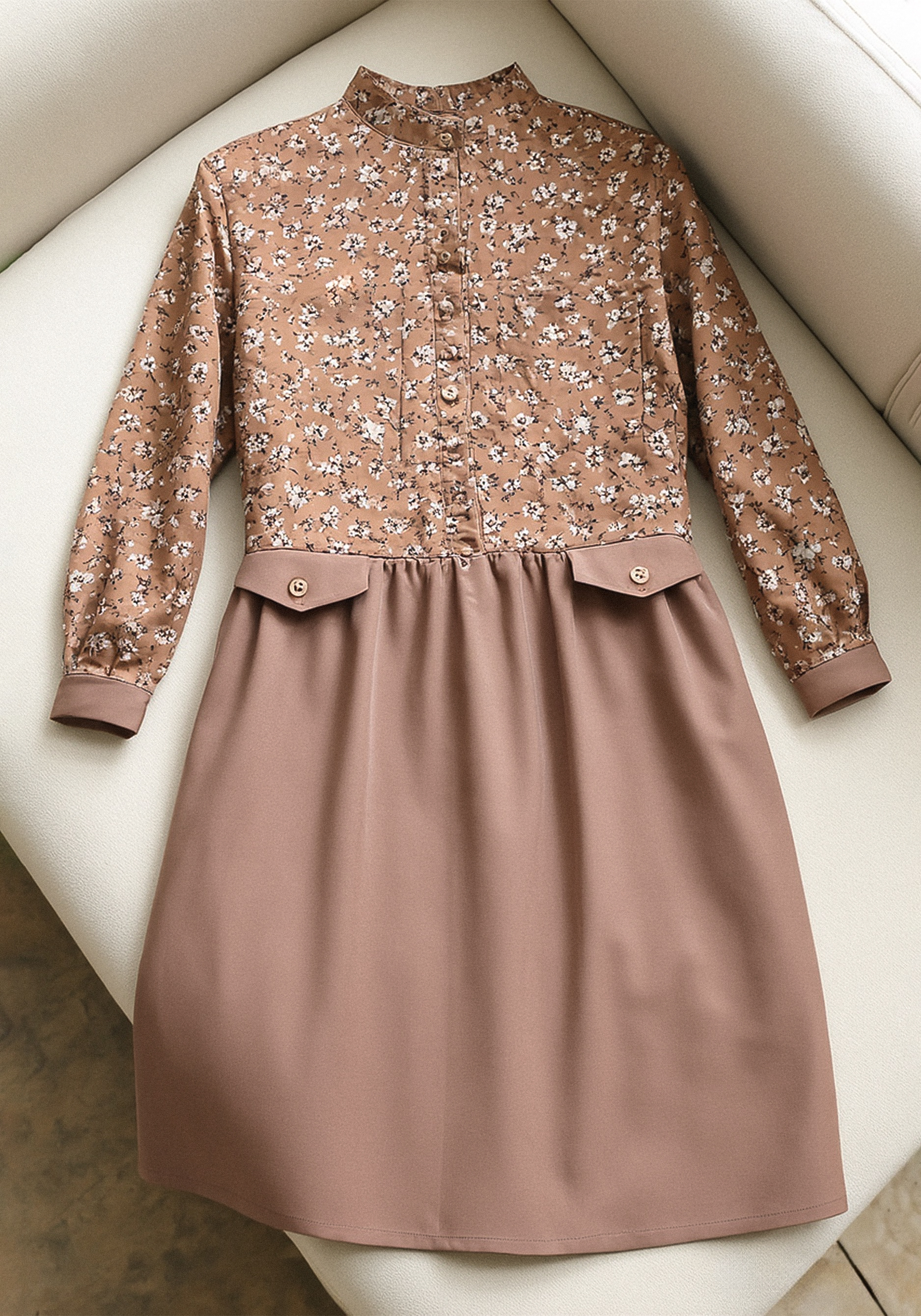 

Платье комбинированное Resale, Синий