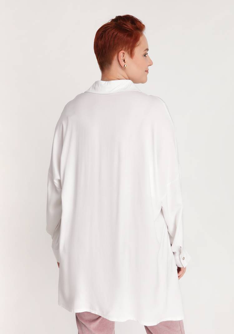 Блуза на пуговицах с карманами шир.  750, рис. 3