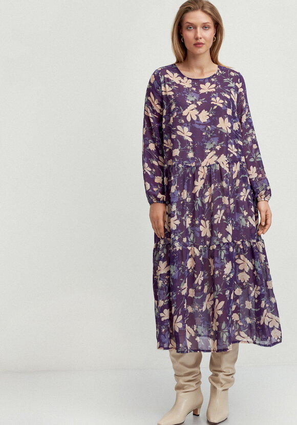Платье свободного кроя с принтом цветок шир.  580, рис. 20