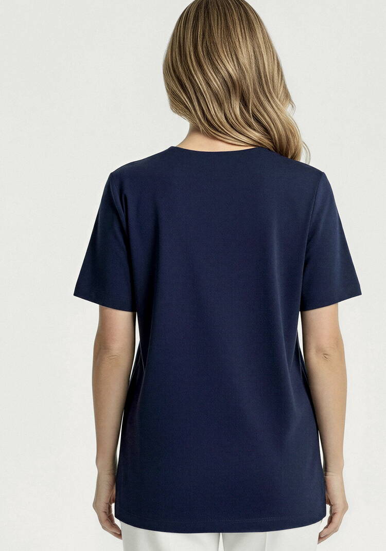 Блуза с принтом из льна шир.  750, рис. 3