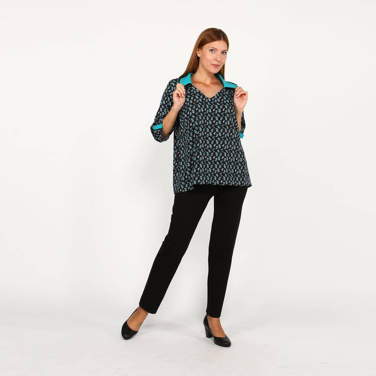 Брюки на широкой резинке прямые шир.  750, рис. 12