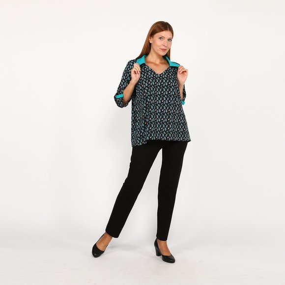 Брюки на широкой резинке прямые шир.  580, рис. 12