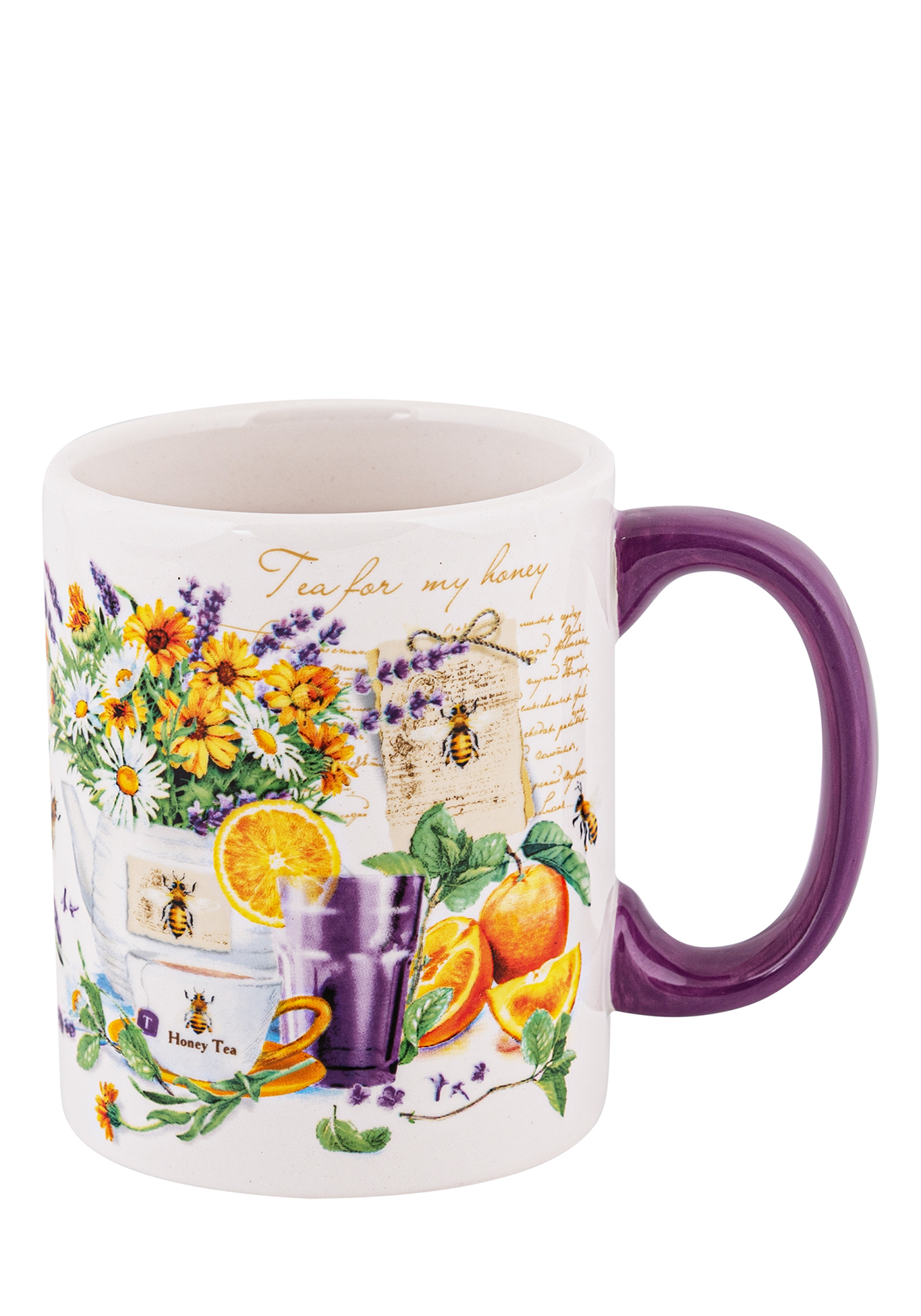 

Набор из 3-х керамических кружек., Фиолетовый