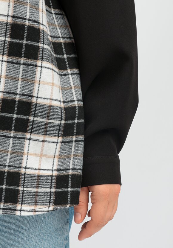 Рубашка из комбинированной клетки шир.  580, рис. 6