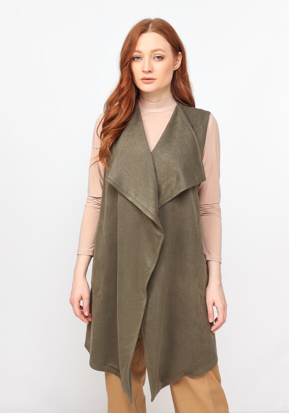 Жилет свободного кроя без застежки шир.  580, рис. 9