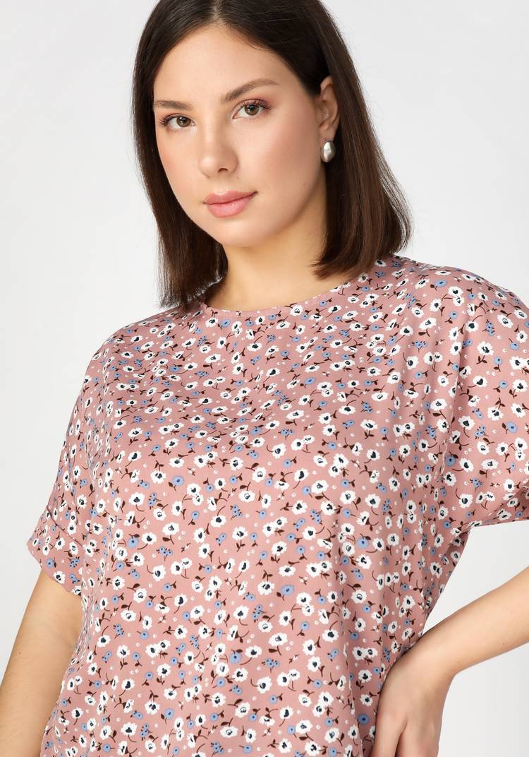 Блуза с цветочным принтом Оливия шир.  750, рис. 7