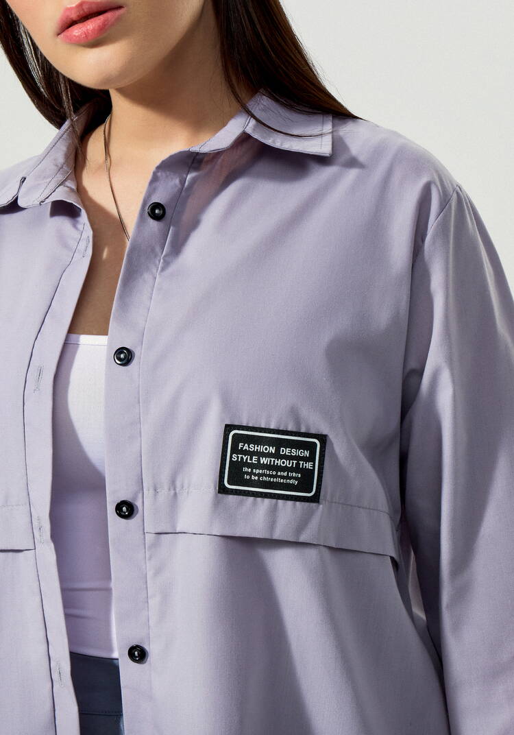 Рубашка с патами на рукаве Джоан шир.  750, рис. 48