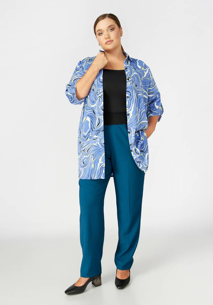 Брюки с комфортным поясом Елена шир.  750, рис. 12