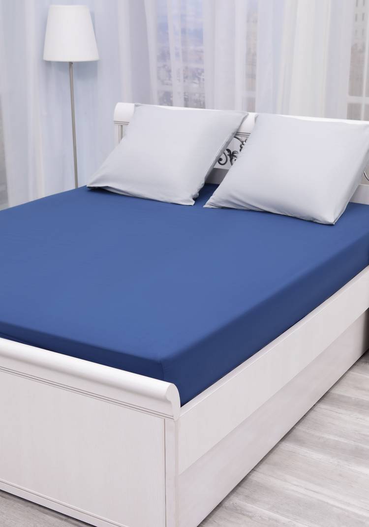 Простыня на резинке из поплина Облако снов шир.  750, рис. 22