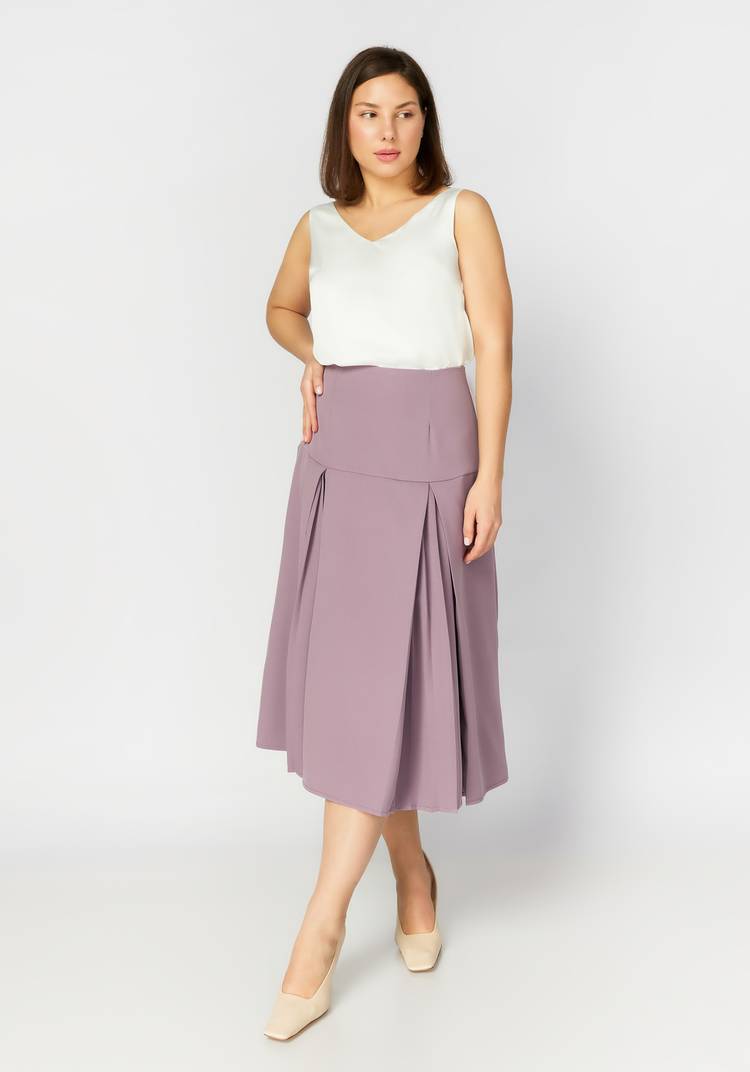 Юбка-трапеция со складками шир.  750, рис. 8