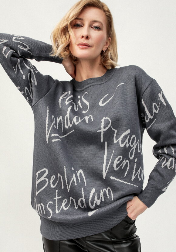 Туника с принтом леттеринг шир.  580, рис. 1