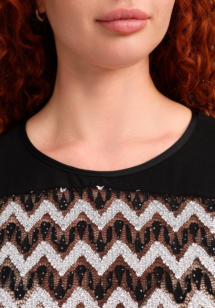 Блуза с люрексом-зигзаг шир.  750, рис. 5