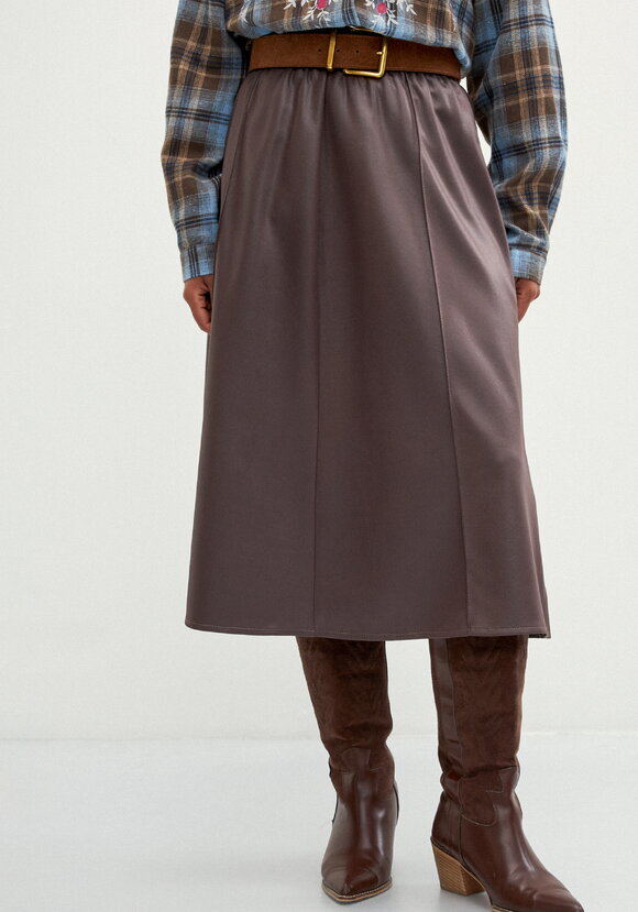 Юбка А-образного кроя трикотажная шир.  580, рис. 2