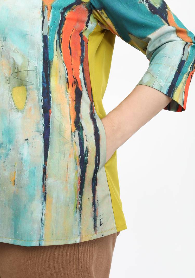 Блуза Радужное настроение шир.  750, рис. 10