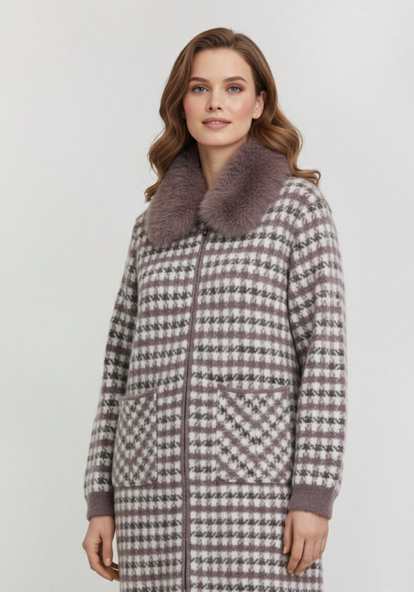 Пальто с отстегивающимся мехом шир.  580, рис. 2