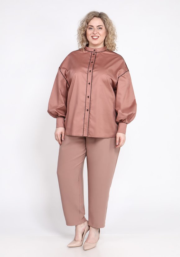 Блуза с отделкой кантом шир.  580, рис. 8