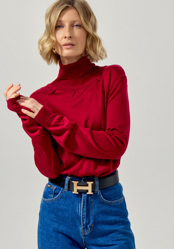 Водолазка с защипами у горловины шир.  580, рис. 18