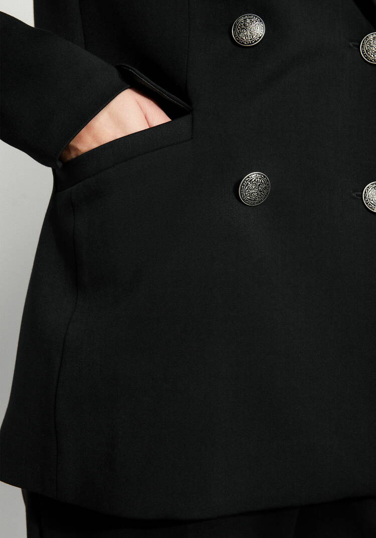 Пиджак на подкладке двубортный шир.  750, рис. 6