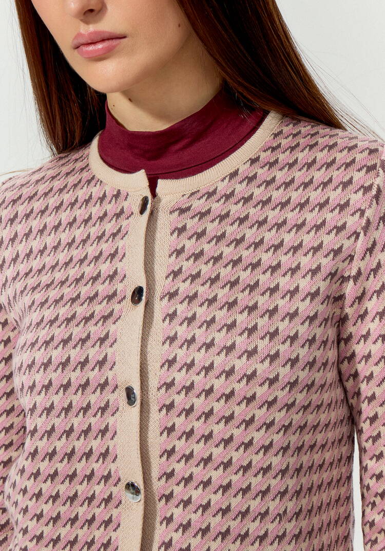 Пиджак с принтом гусиная лапка шир.  750, рис. 5