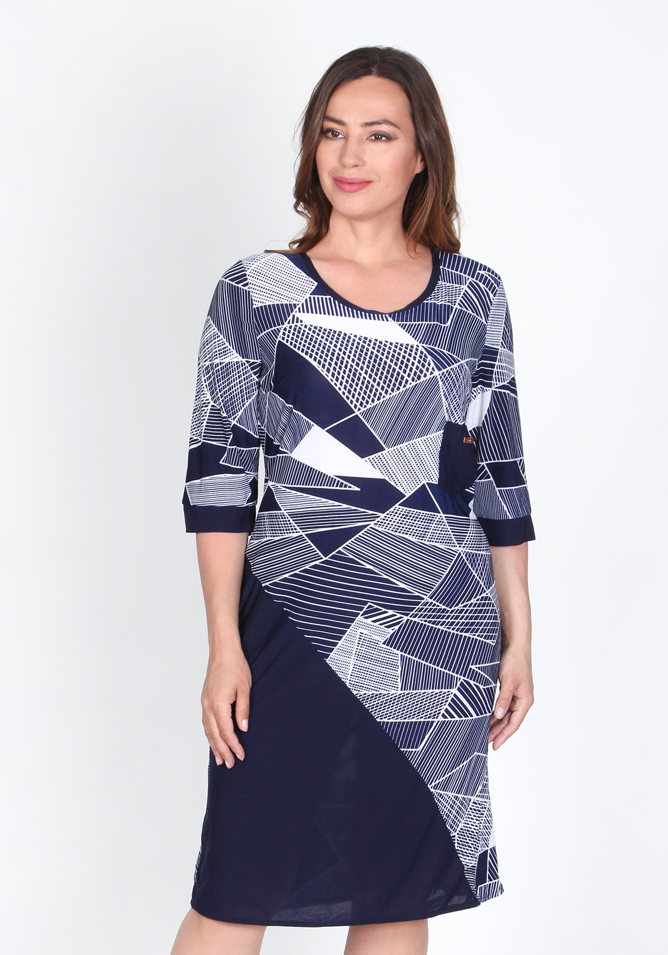 Платье «Эдна», размер 50, цвет треугольники - фото 9