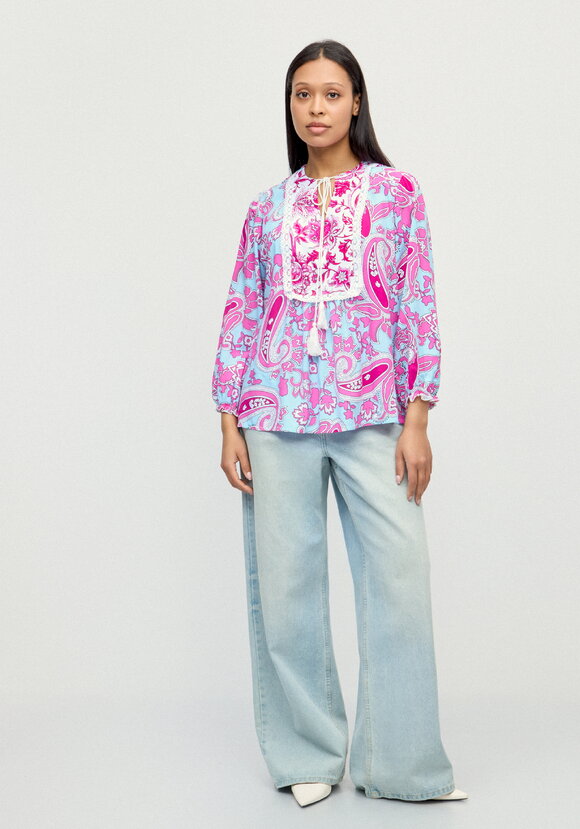 Блуза Весна внутри меня шир.  580, рис. 15