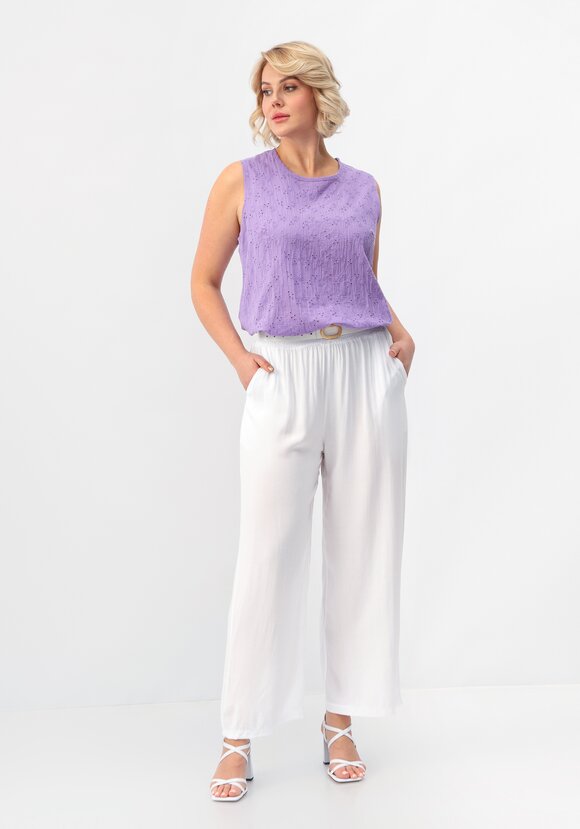 Брюки свободные на резинке по талии шир.  580, рис. 8