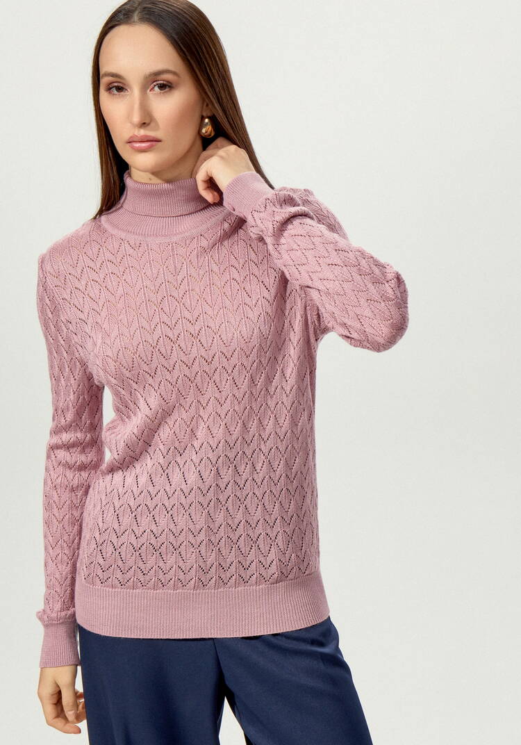 Свитер ажурный шир.  750, рис. 10