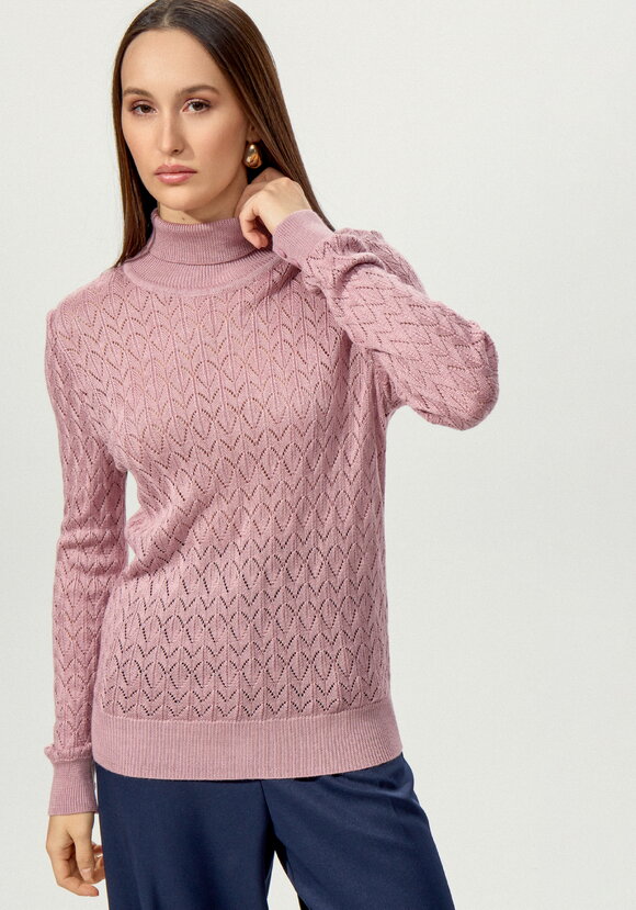 Свитер ажурный шир.  580, рис. 10