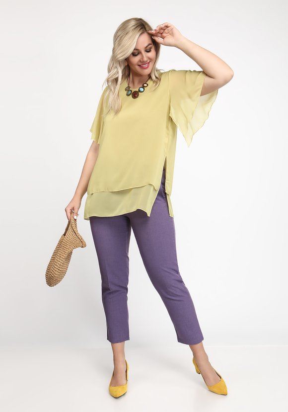 Блуза Яркая модница шир.  580, рис. 3