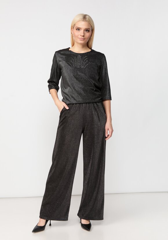 Брюки свободного кроя с метанитью шир.  580, рис. 17