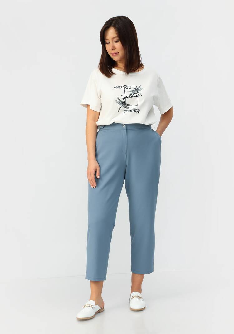 Брюки с декоративными хлястиками шир.  750, рис. 15